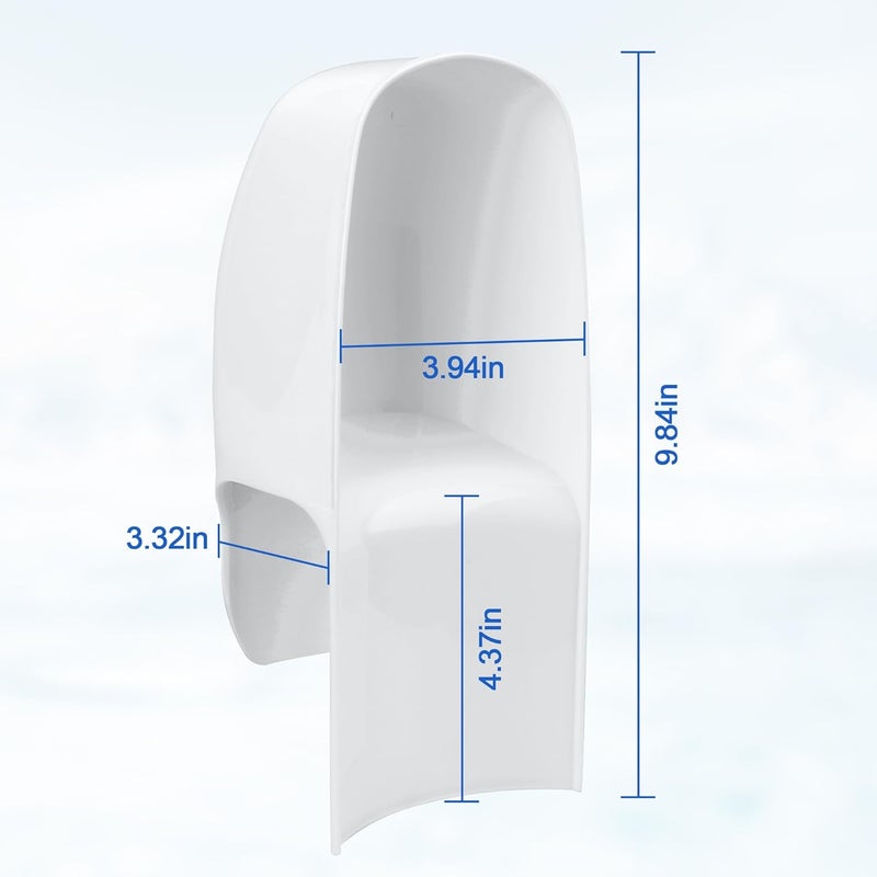 Pulems Toilet Splash Guard for Directs Urine Home Care Disability Elevated Training,Portable Restroom Pee Guard for Prevents Kids and Adult from Peeing Splash,Fits Most Toilet Seats - Image 2